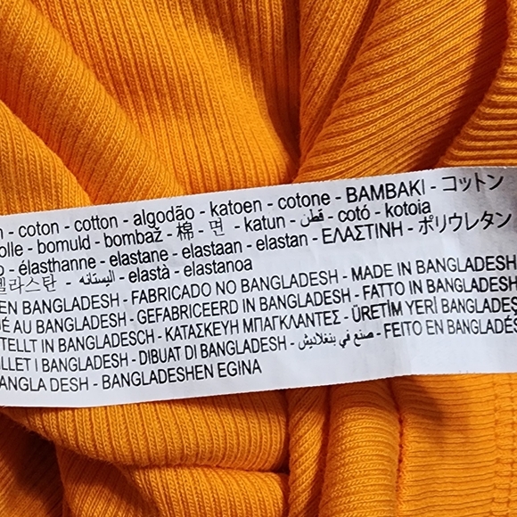 Zara Orange Sleeveless Dress Small - Picture 7 of 7